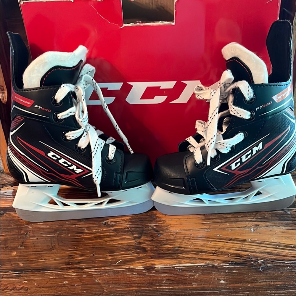 CCM Black and Red Kids Skates